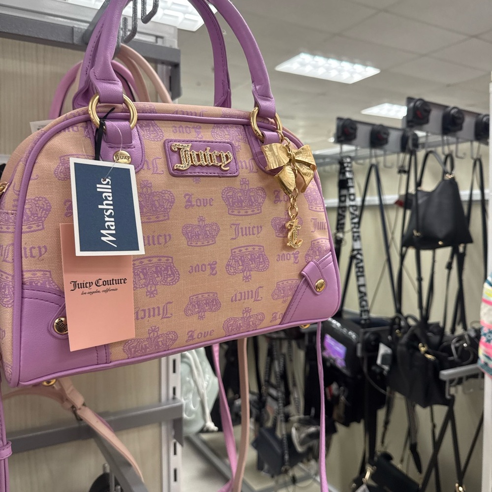 Juicy Couture Pink and Tan Women's Bag